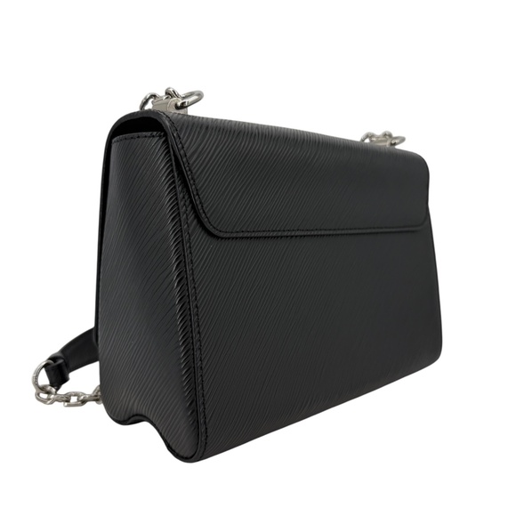 Louis Vuitton Epi Twist MM – Black Noir Crossbody Shoulder Bag with Silver LV - Picture 13 of 13